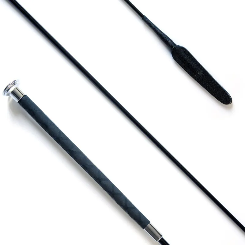 KM Elite Balanced Junior Dressage Whip in Black